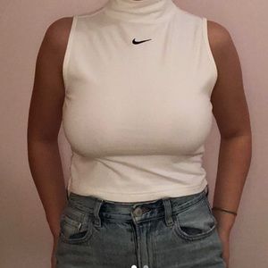 White Nike tank
